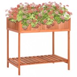 vidaXL Jardinieră plante aromatice, 80x60x80 cm, lemn masiv de brad
