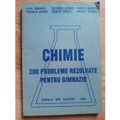 Chimie 200 probleme rezolvate pentru gimnaziu- Silvia Jerghiuta, Veronica Artenie