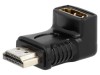 Adaptor HDMI 90&deg; Negru