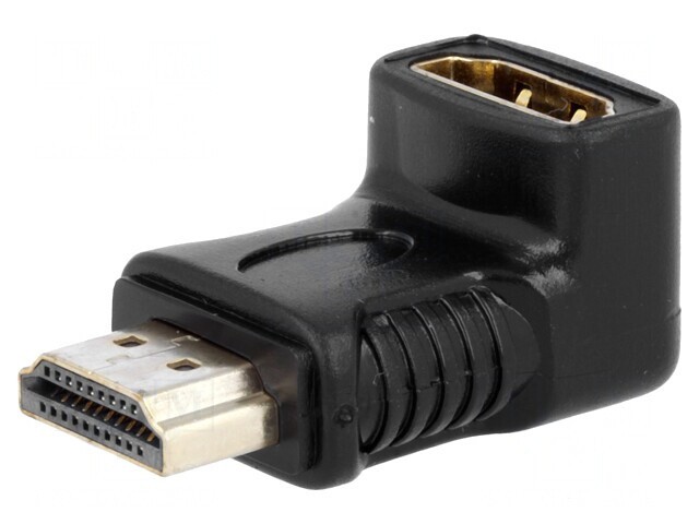 Adaptor HDMI 90&deg; Negru