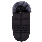 Sac iarna de bebelusi pentru carucior, marime universala, cu gluga, 90x45cm, negru Household NewTrend