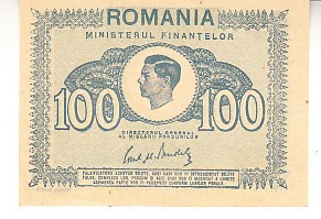 M1 - Bancnota Romania 38 - 100 lei - emisiune 1945 foto