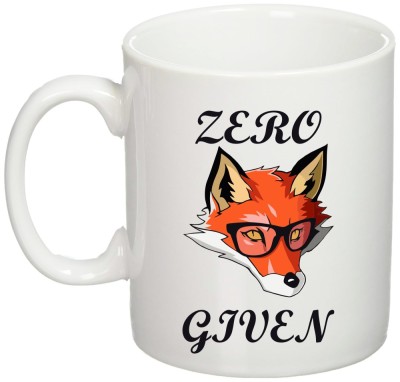 Cana alba personalizata &amp;quot;Zero Fox!&amp;#039;&amp;quot;, INOVATIX&amp;reg;. 330ml foto