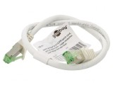 Patch cord Cat 8.1 alb 0,5m LSZH, Goobay