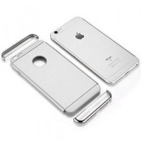 Husa iPhone 7 MyStyle Elegance Luxury 3in1 Silver, Protectie Completa, Anti-soc, Anti-zgarieturi, PC