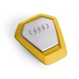 Odorizant Auto Original Audi Singleframe Galben, Parfum Lăm&acirc;ie &amp; Ghimbir, Kit Complet cu Fixare