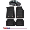 Covorașe Auto Tip Tăviță Compatibile Audi A2 (1999&ndash;2005), Negru, Design Antiderapant, Protecție Completă, Cauciuc