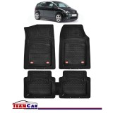 Covorașe Auto Tip Tăviță Compatibile Audi A2 (1999&ndash;2005), Negru, Design Antiderapant, Protecție Completă, Cauciuc