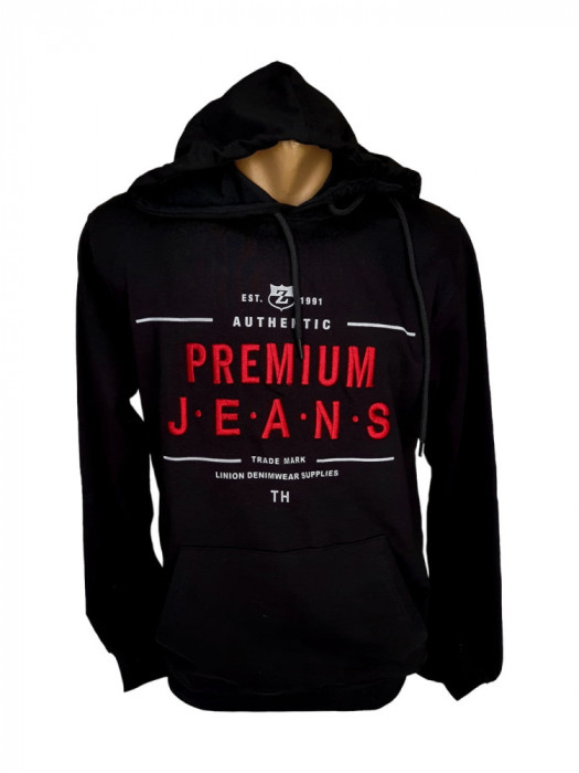 Hanorac model premium negru - S