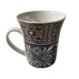 Cana, 300 ml, Negru/Alb/Auriu