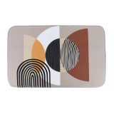 Cumpara ieftin Covor De Baie Microfibra Design Geometric 45x75cm &ndash; Multicolor Culoare Multicolor