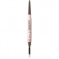 Eveline Cosmetics Brow & Go! creion pentru sprâncene rezistent la apă perie 2 in 1 culoare Taupe 4 g