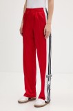 adidas Originals pantaloni de trening Adibreak Pt culoarea rosu, cu imprimeu, JY1354