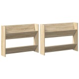 Cumpara ieftin Pantofare de perete, 2 buc., stejar sonoma, 80x18x60 cm, PAL