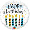 Balon Folie 45 Happy Birthday Candels - Qualatex 57289