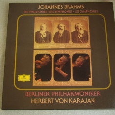 BRAHMS - Simfonii - Cutie cu 4 Viniluri Deutsche Grammophon Perfecte