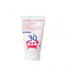 KORRES Emulsie de protecție solară pentru bebeluși cu nucă de cocos și migdale SPF30 100ml