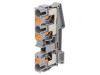 Conector &Icirc;mbinare Șine 3 Borne Gri Push-in 0.5-16mm&sup2;