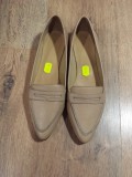 Pantofi- balerini dama noi piele naturala bej usori si comozi 40