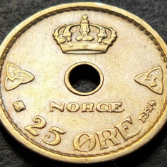 Moneda istorica 25 ORE - NORVEGIA, anul 1924 * cod 303