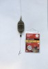 Montura Pescuit Crap Caras Method Feeder 30g cu Spin Momeala, Carlig #12, Fir 18kg, Gata Facuta