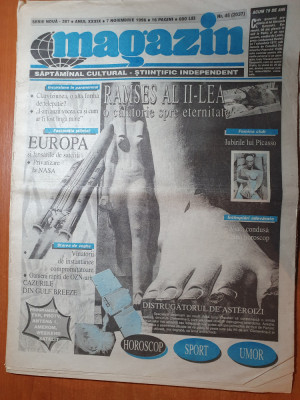 ziarul magazin 7 noiembrie 1996 - articol despre gillian anderson-dosarele x foto