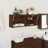 vidaXL Dulap perete de baie, stejar maro, 100x25x40 cm, lemn prelucrat