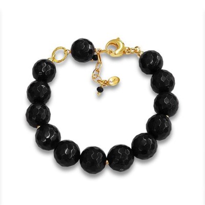 Brățară Harmony din agat negru foto