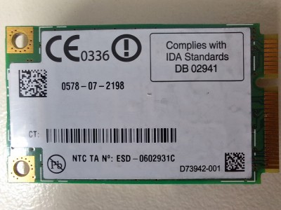 Dell Wireless DW5560 Ericsson GSM Hspa Wcdma 3G WWAN Card VNJRG 0VNJRG Ericsson F5321GW Broadband M foto