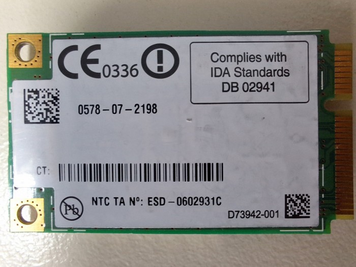 Dell Wireless DW5560 Ericsson GSM Hspa Wcdma 3G WWAN Card VNJRG 0VNJRG Ericsson F5321GW Broadband M