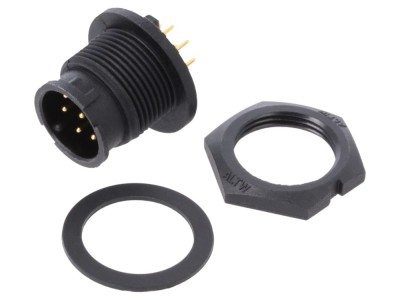 Conector circular soclu B, 8 pini, IP67 foto