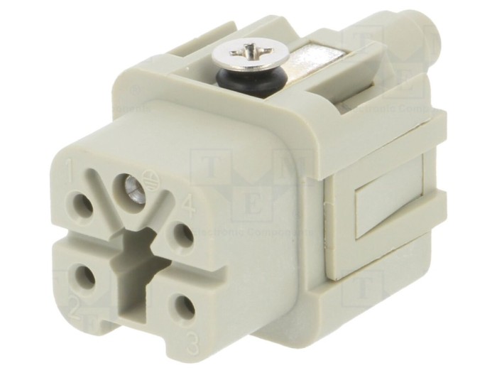 Conector HDC inserturi contact mamă 5 PIN 10A
