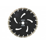 Disc diamantat negru cu profil segmentat 230x22,2x10mm, Geko G00284