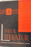 Neue Literatur. Zeitschrift des Schriftstellerverbandes der Sozialistischen Republik Rum&auml;niens. 11. Jg., Heft 2, 1960