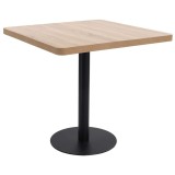 Cumpara ieftin Masa de bistro, maro deschis, 80 x 80 cm, MDF