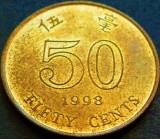 Cumpara ieftin Moneda exotica 50 CENTI / CENTS - HONG KONG, anul 1998 * cod 740 B = UNC, Asia