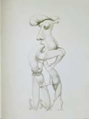 Jules PERAHIM - Compozitie Erotica 1, Heliogravura pe hartie Arches, 1972