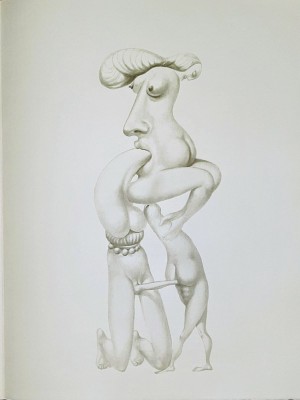 Jules PERAHIM - Compozitie Erotica 1, Heliogravura pe hartie Arches, 1972 foto