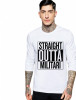 Bluza barbati alba - Straight Outta Militari - XL, THEICONIC