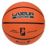 Minge Baschet LiveUp, Rubber, Mărime 7, Indoor/Outdoor, Portocaliu