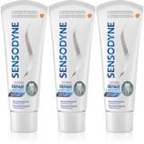Sensodyne Repair &amp; Protect Whitening pasta de dinti pentru albire pentru dinti sensibili 3x75 ml