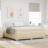 Cumpara ieftin Cadru de pat Crem 200 x 200 cm țesătură