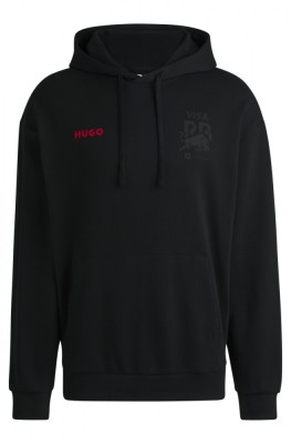 Visa Cash App RB hanorac de bărbați cu glugă Hugo small logo black F1 team 2024 - XL foto