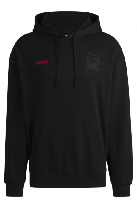 Visa Cash App RB hanorac de bărbați cu glugă Hugo small logo black F1 team 2024 - XL