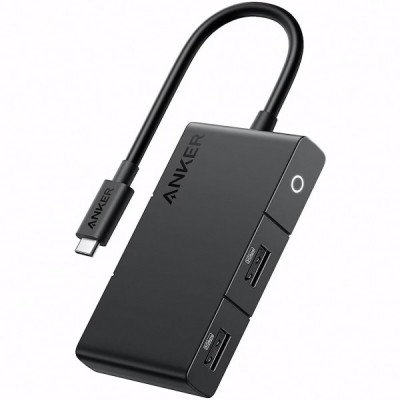 Hub USB-C Anker 332, 2 x USB-A - 2 x USB-C - 1 x HDMI, Negru A8356G11 foto