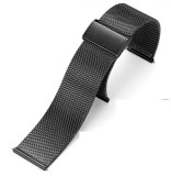 Cumpara ieftin Brățară Oțel Inoxidabil Negru &ndash; Mesh Milaneză &ndash; 18/20/22/24 mm &ndash; Quick Release