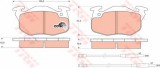 Set placute frana,frana disc PEUGEOT 106 I (1A, 1C) (1991 - 1996) TRW GDB1033