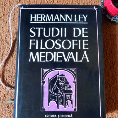 Hermann Ley – Studii de filosofie medievala – Tiraj: 2500 ex. legate (1973)