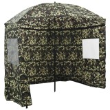 Cumpara ieftin Umbrela pentru Pescuit Camuflaj 220 x 193 cm Poliester Oxford