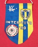 Fanion meci fotbal FC PETROLUL PLOIESTI - SK STURM GRAZ (CUPA INTERTOTO 11.07.1990)